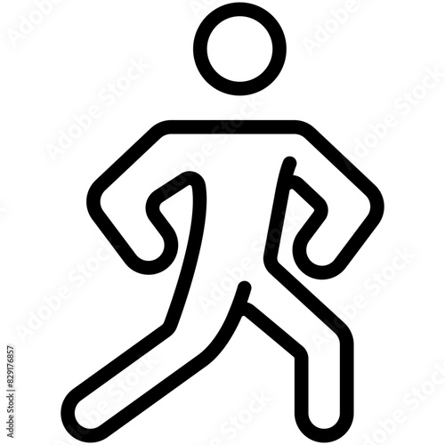 aerobics line icon