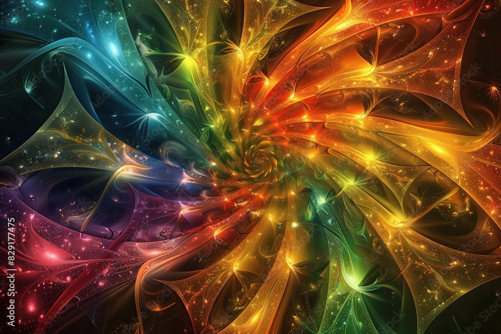 Fractal designs in a kaleidoscope of colors Fractal designs in a kaleidoscope of colors