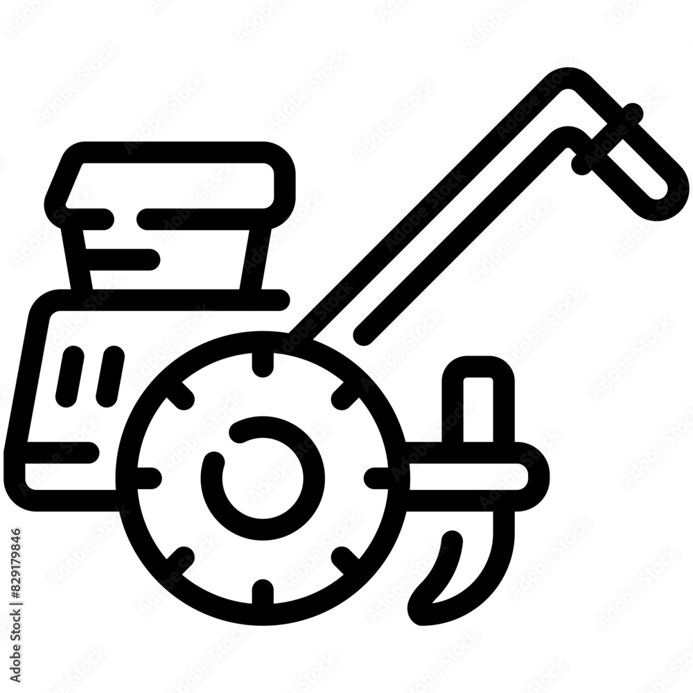 cultivator line icon cultivator line icon