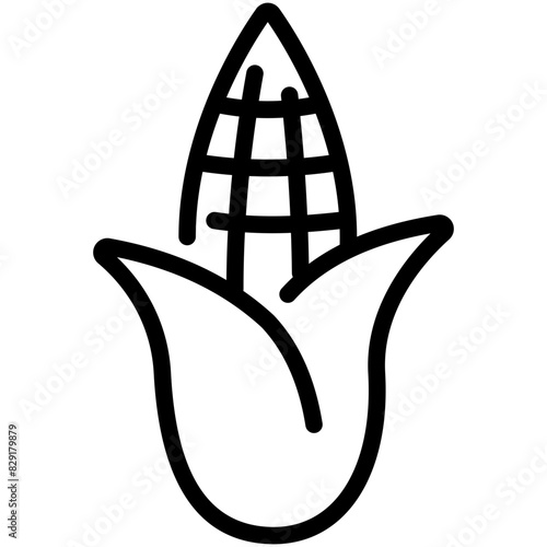 corn line icon