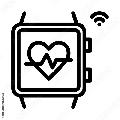 Smart health tracker icon. Part of smart home icons