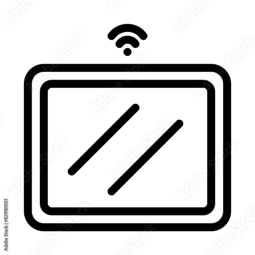 Smart mirror icon. Part of smart home icons