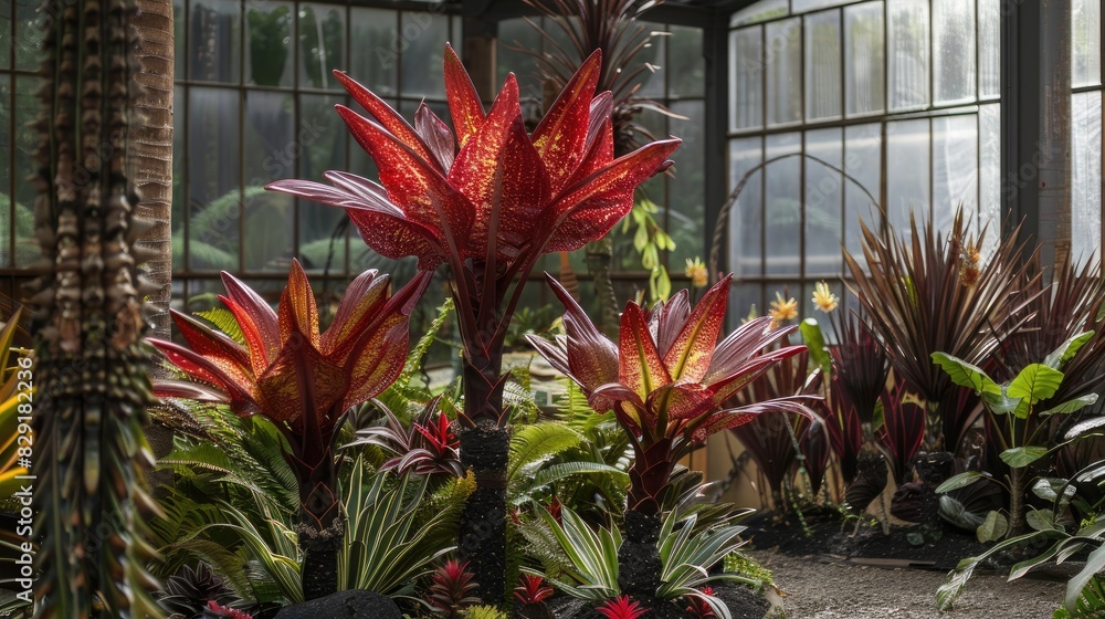 Thriving Growth of Bold Alcantarea Imperialis in Spectacular Impressive Appearance Thriving Growth of Bold Alcantarea Imperialis in Spectacular Impressive Appearance