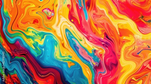 The picture of the colourful abstract wallpaper that has been mix with the primary colours and has become the various repetitive shape colourful abstract picture that mix with many colours.