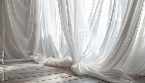 Curtain that is white