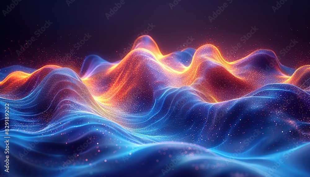 Obraz premium Abstract background with dynamic wave. 