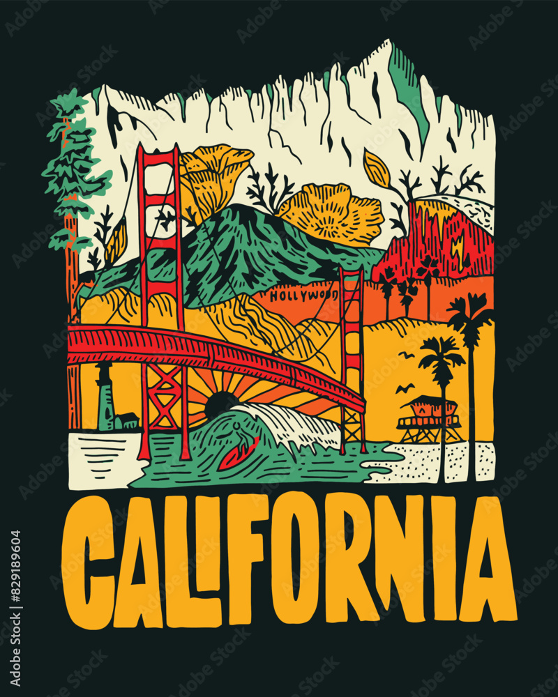 Fototapeta premium california summer vacation