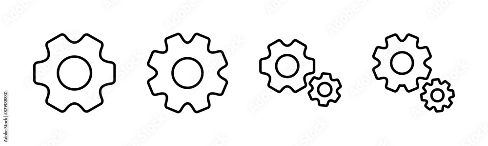 setting Icon set. Cog settings Icon Symbol setting Icon set. Cog settings Icon Symbol