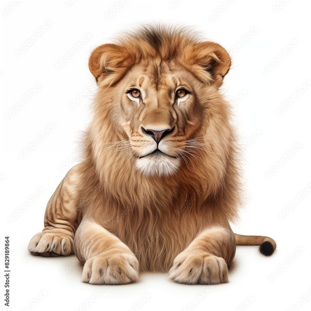 lion isolated on white lion isolated on white