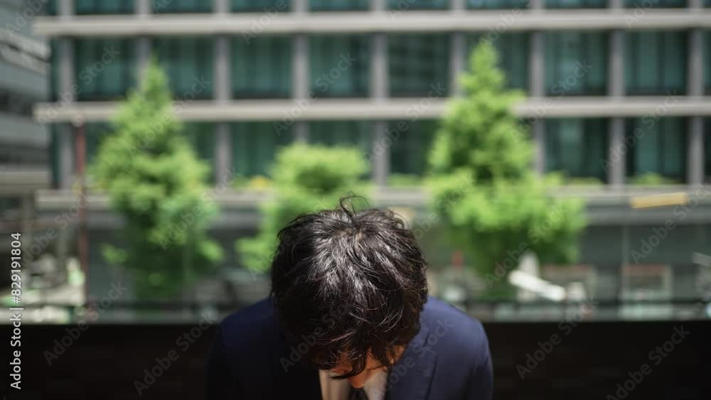 謝罪するビジネスマン 謝罪するビジネスマン
