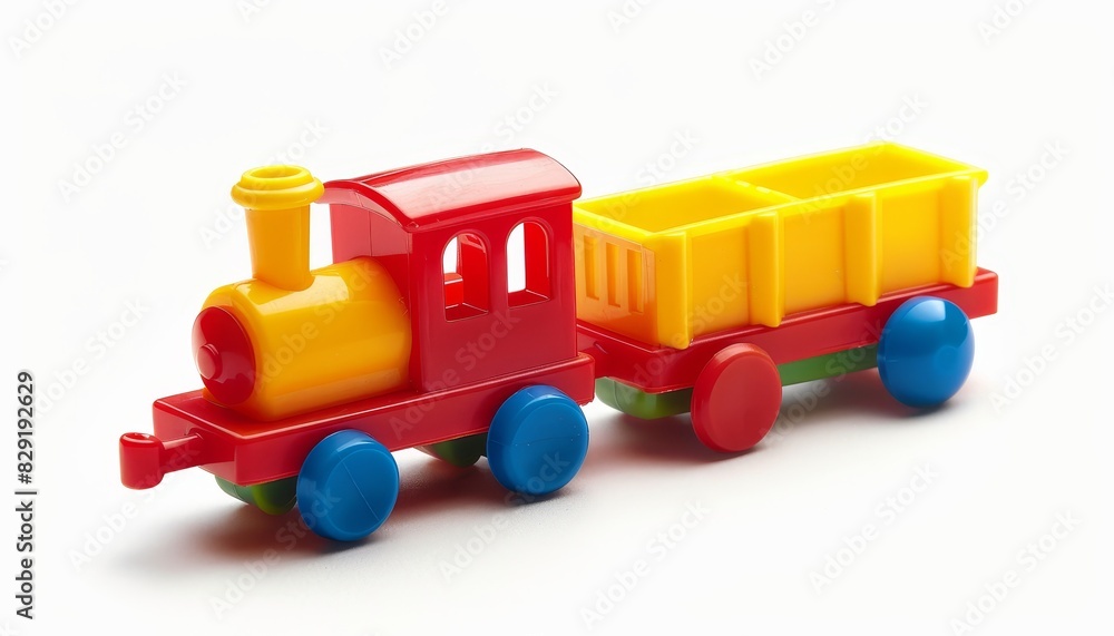 isolated plastic toy on white