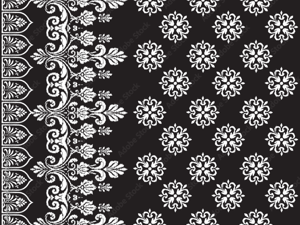 Abstract Traditional Scribble Style Hand Drawn Ikat Seamless Vector Pattern Trendy Fashion Colors Perfect for Allover Fabric Print or Wall Paper Damask Ethnic Concept Bright Orange White Tones Abstract Traditional Scribble Style Hand Drawn Ikat Seamless Vector Pattern Trendy Fashion Colors Perfect for Allover Fabric Print or Wall Paper Damask Ethnic Concept Bright Orange White Tones