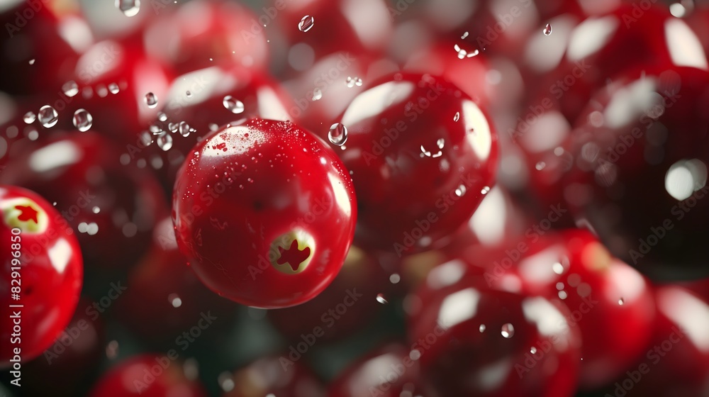 Falling frozen cranberries, motion capture, restaurant, social media post, recipe, snack Falling frozen cranberries, motion capture, restaurant, social media post, recipe, snack