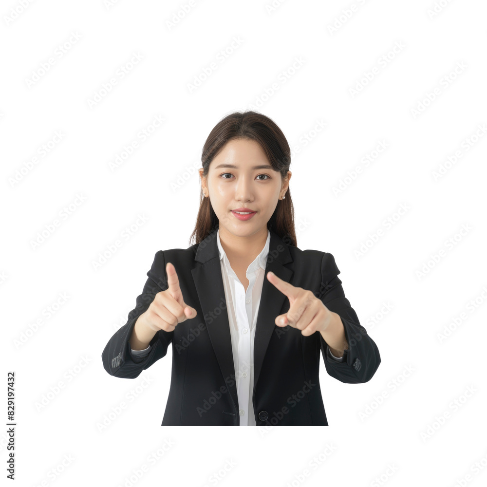 A Young Asian Business Woman, Isolated On Transparent Background, For Design And Printing A Young Asian Business Woman, Isolated On Transparent Background, For Design And Printing