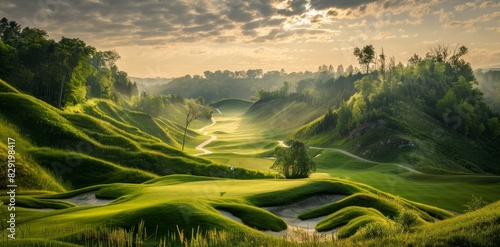 Rural golf course photo
