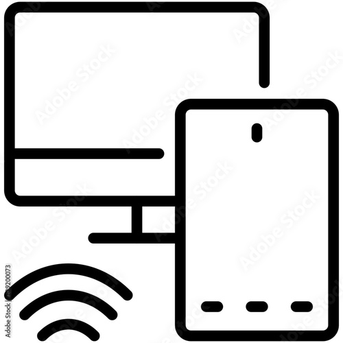 devices line icon