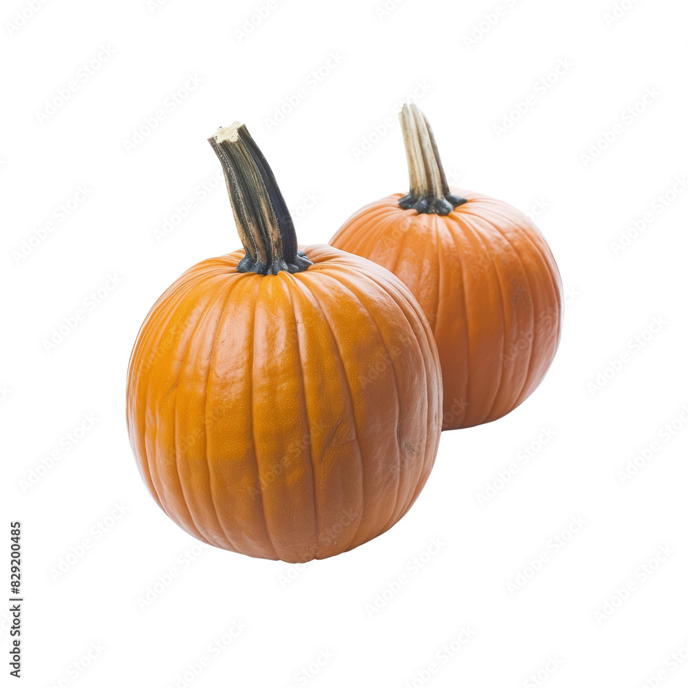 Fototapeta premium Pumpkins , Isolated On Transparent Background, For Design And Printing