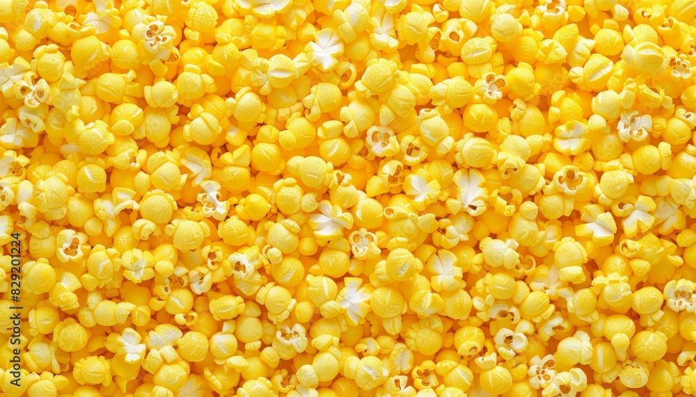 Textured background with sweet yellow popcorn pattern Textured background with sweet yellow popcorn pattern