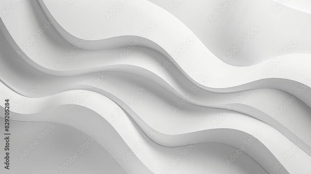 Minimalist wave-like forms in white create a seamless and clean visual experience against a pure background. Minimalist wave-like forms in white create a seamless and clean visual experience against a pure background.
