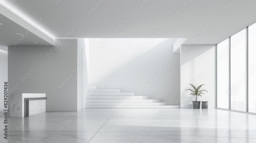 Elegant architectural scene with smooth white surfaces and a clean, open background, highlighting simplicity. Elegant architectural scene with smooth white surfaces and a clean, open background, highlighting simplicity.