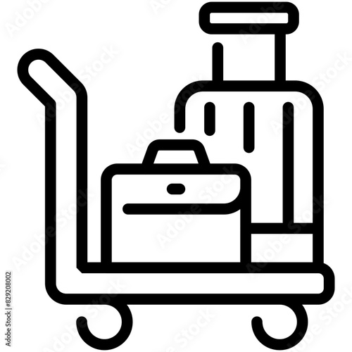bellhop line icon