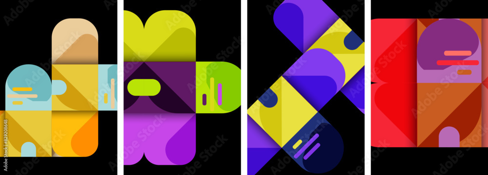 Balance movement geometric backgrounds. Poster collection for wallpaper, business card, cover, poster, banner, brochure, header, website Balance movement geometric backgrounds. Poster collection for wallpaper, business card, cover, poster, banner, brochure, header, website