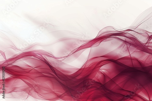 A red, white, and pink fabric with a wave pattern
