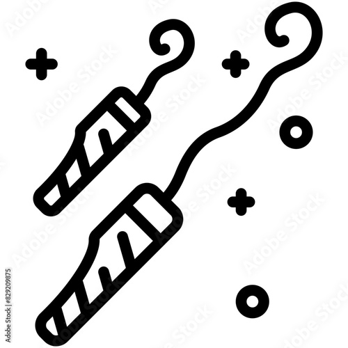 whistle line icon