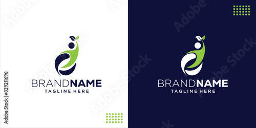 Creative QI IQ Letter Logo Abstract Monogram, Design Inspiration, Illustration, Vector