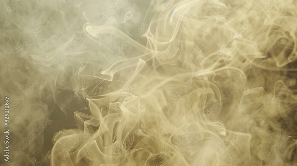 Fototapeta premium Dreamy and ethereal visuals crafted from floating luminous ivory smoke.