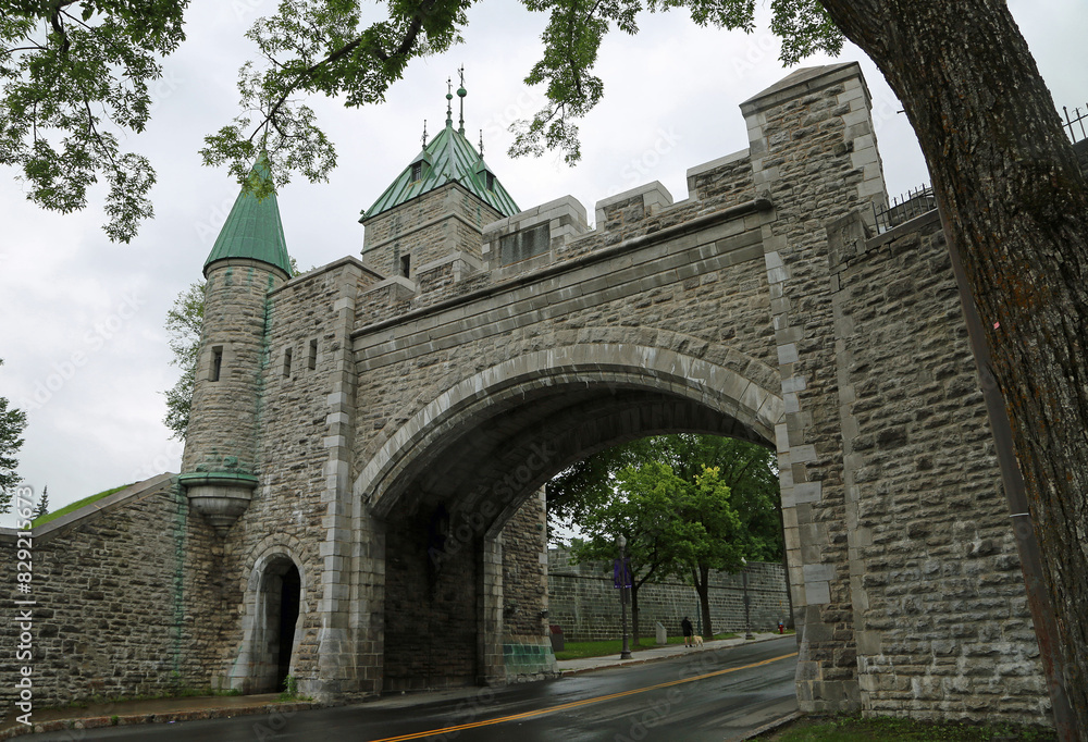 St Louis Gate and the road - Quebec City, Canada