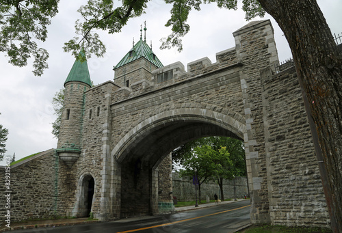 St Louis Gate and the road - Quebec City, Canada