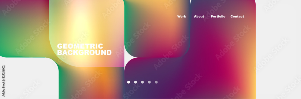 Arrows and squares with bright colors and round angles. Vector Illustration For Wallpaper, Banner, Background, Card, Book Illustration, landing page Arrows and squares with bright colors and round angles. Vector Illustration For Wallpaper, Banner, Background, Card, Book Illustration, landing page