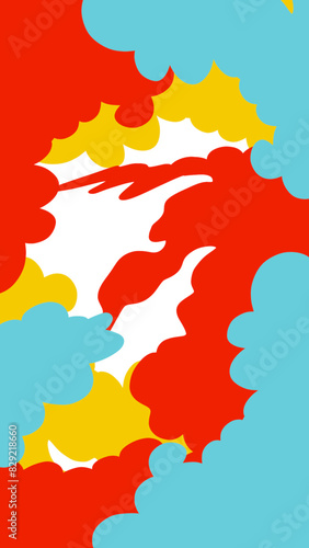 Abstract Splash Colorful Background