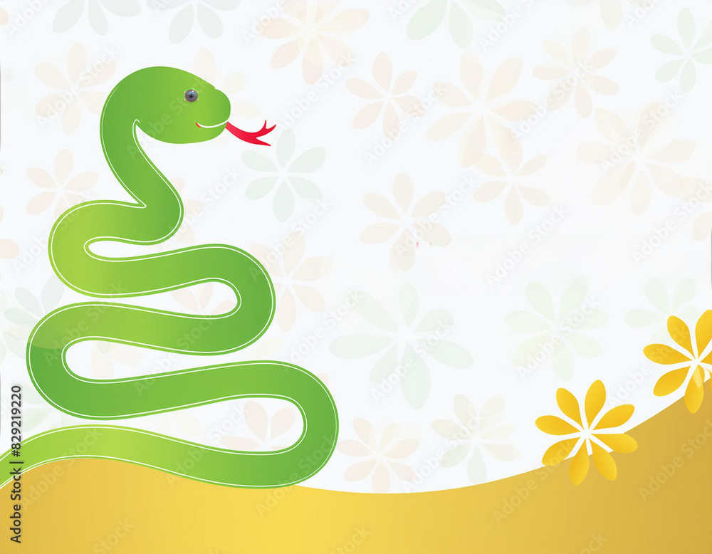 Obraz premium おりたたまれた蛇