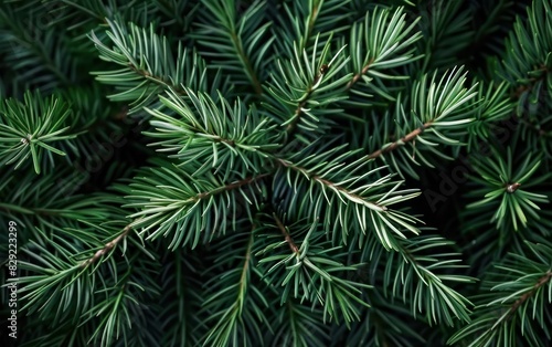 Lush Green Pine Needles Texture
