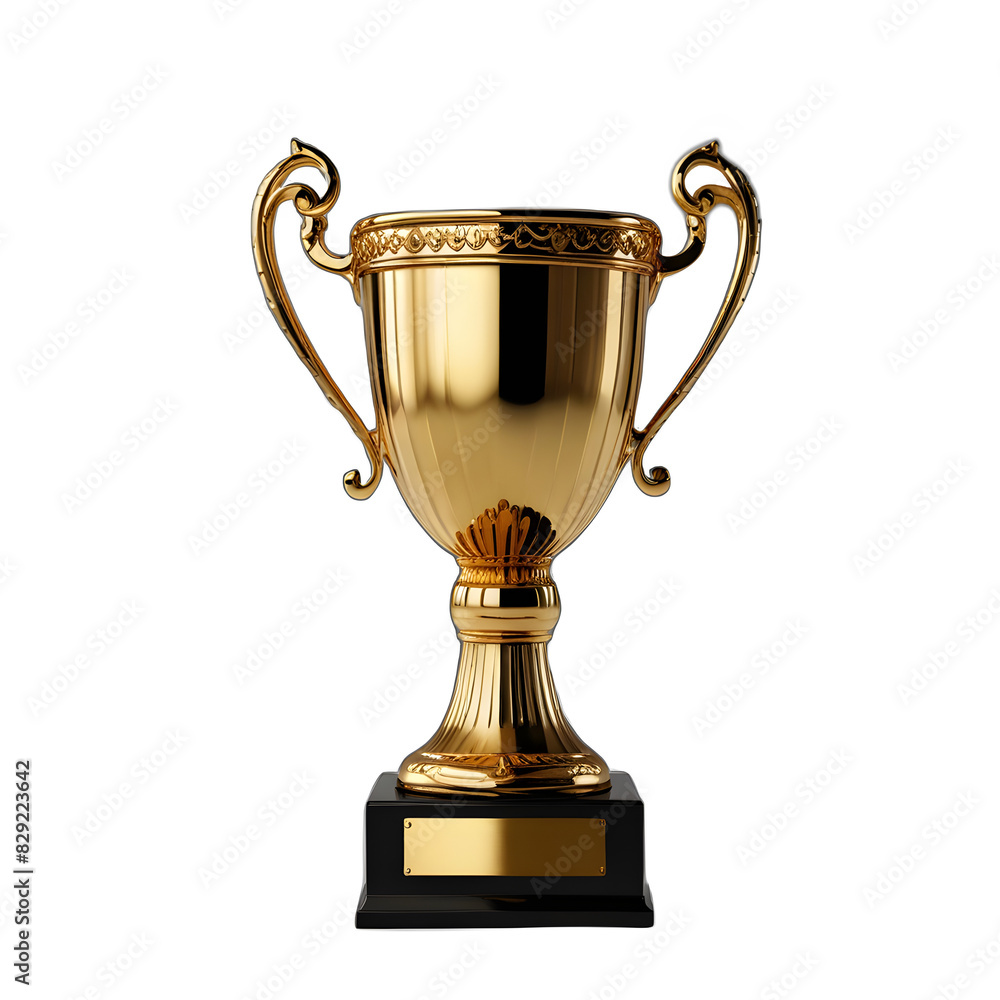 gold trophy cup isolated on transparent background, Ai generated gold trophy cup isolated on transparent background, Ai generated