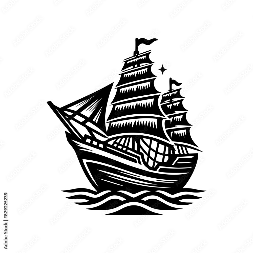 pinisi ship illustration, pinisi ship silhouette pinisi ship illustration, pinisi ship silhouette