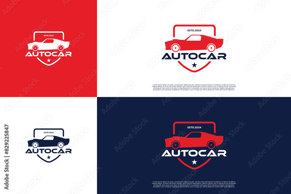 Car Shield Dealership Creative Logo Design Car Shield Dealership Creative Logo Design