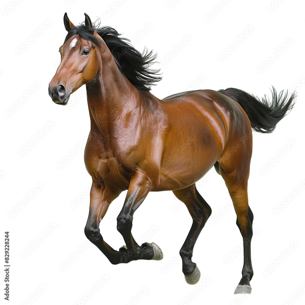 Obraz premium horse isolated on white background