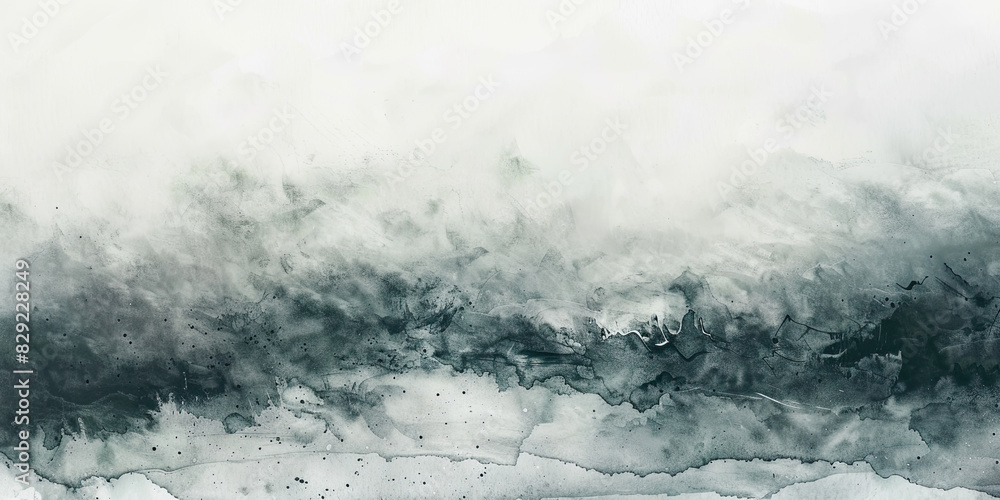 Oil paint strokes on wide canvas textured green background decorating art painting illustration, generated ai Oil paint strokes on wide canvas textured green background decorating art painting illustration, generated ai