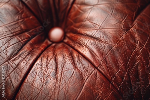 Close up of leather sofa fabric