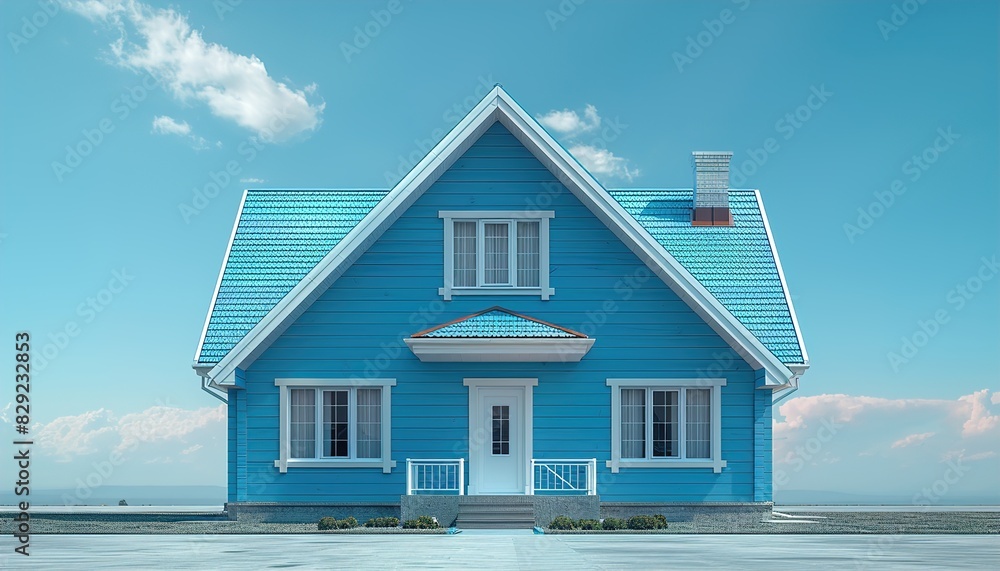 Residential house of paint wooden timber. Residential house of paint wooden timber.