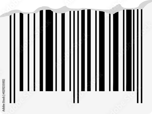 Ripped Barcode Sticker