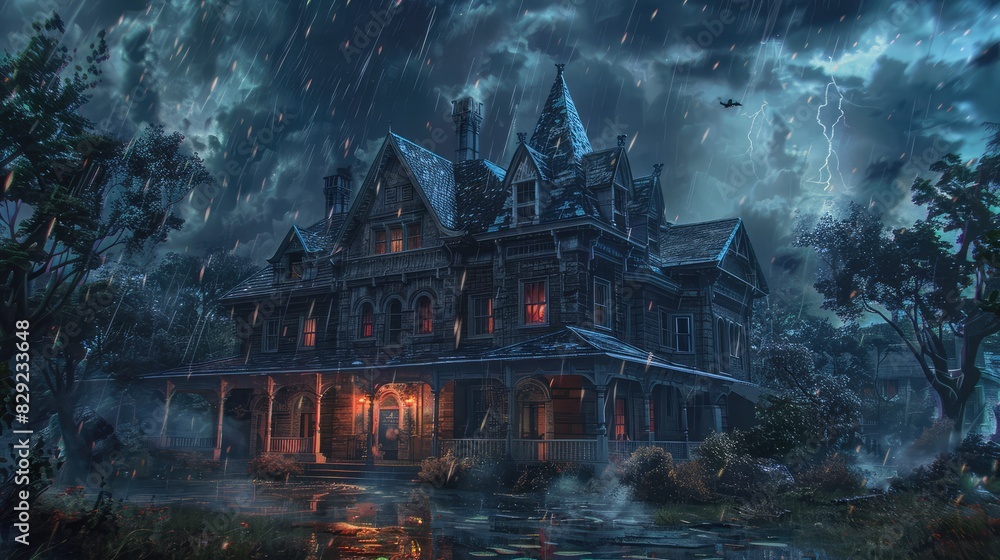 Obraz premium scary halloween background