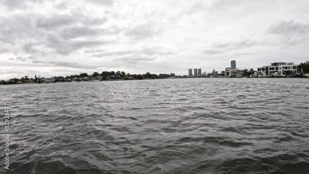 Scenic Waterfront with City Skyline Scenic Waterfront with City Skyline