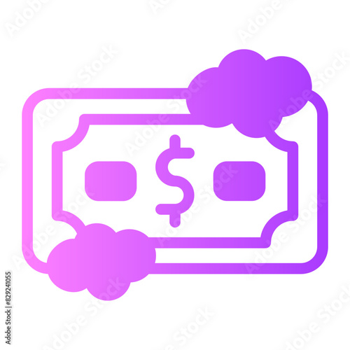 money laundering gradient icon