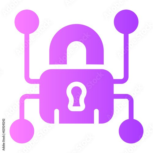 cybercrime gradient icon