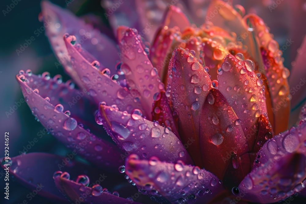 A close-up photo of a flower with water droplets on it, emphasizing the delicacy and beauty of nature.
A close-up photo of a flower with water droplets on it, emphasizing the delicacy and beauty of nature.
