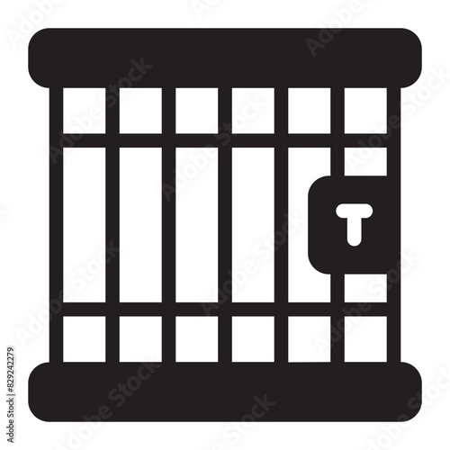 prison glyph icon